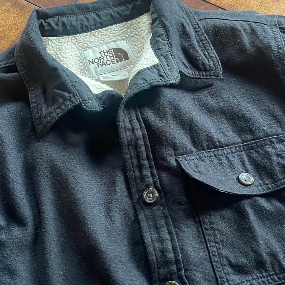 North Face Black button up